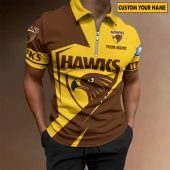 Afl Hawthorn Hawks Custom Name Special Edition Zipper Polo Shirt 3243.jpg - demo10