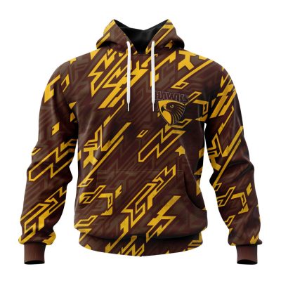 AFL Hawthorn Hawks Morden Art Style Pullover Hoodie