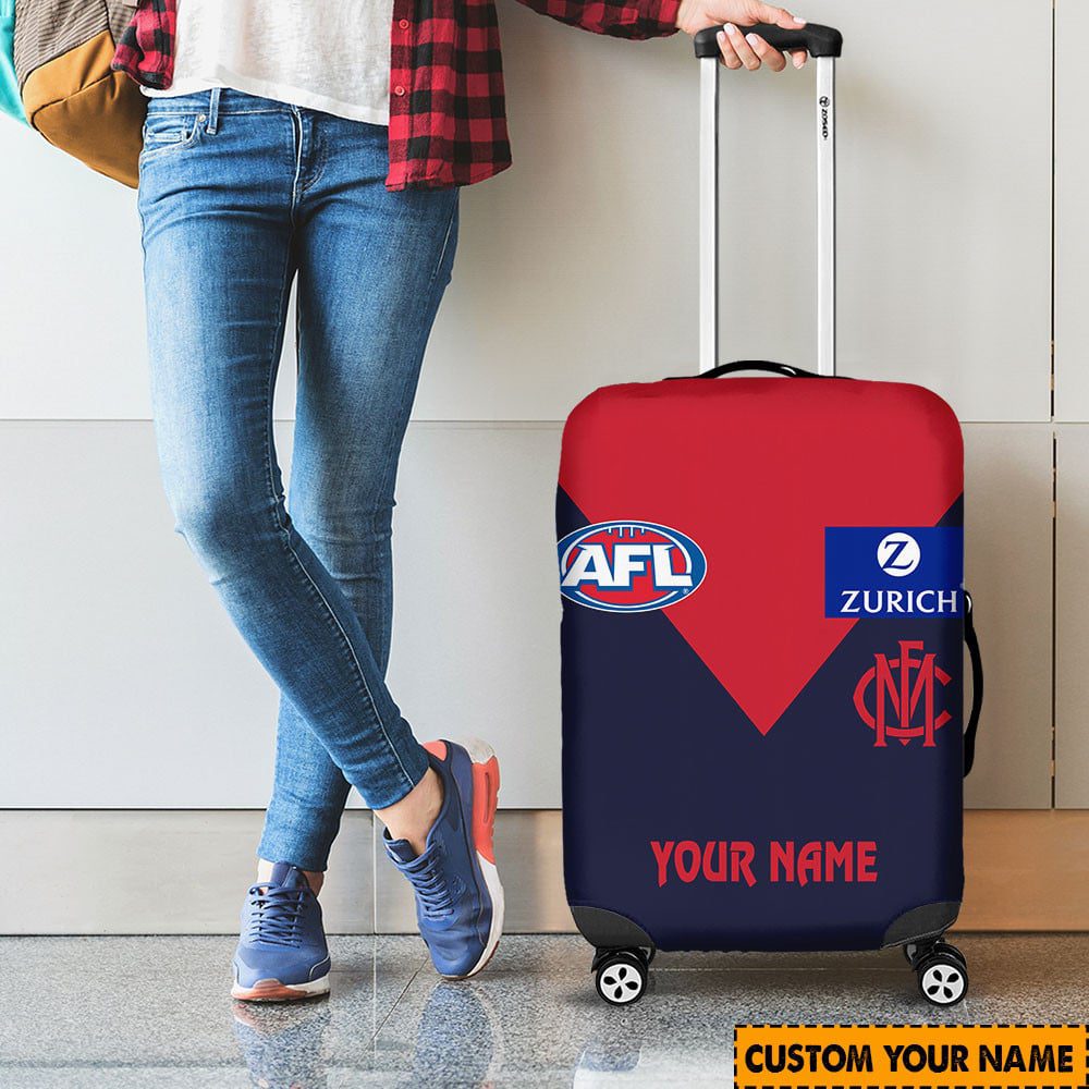 AFL Melbourne Demons Custom Name 2024 Home Jersey Luggage Cover AFL Melbourne Demons Custom Name 2024 Home Jersey Luggage Cover