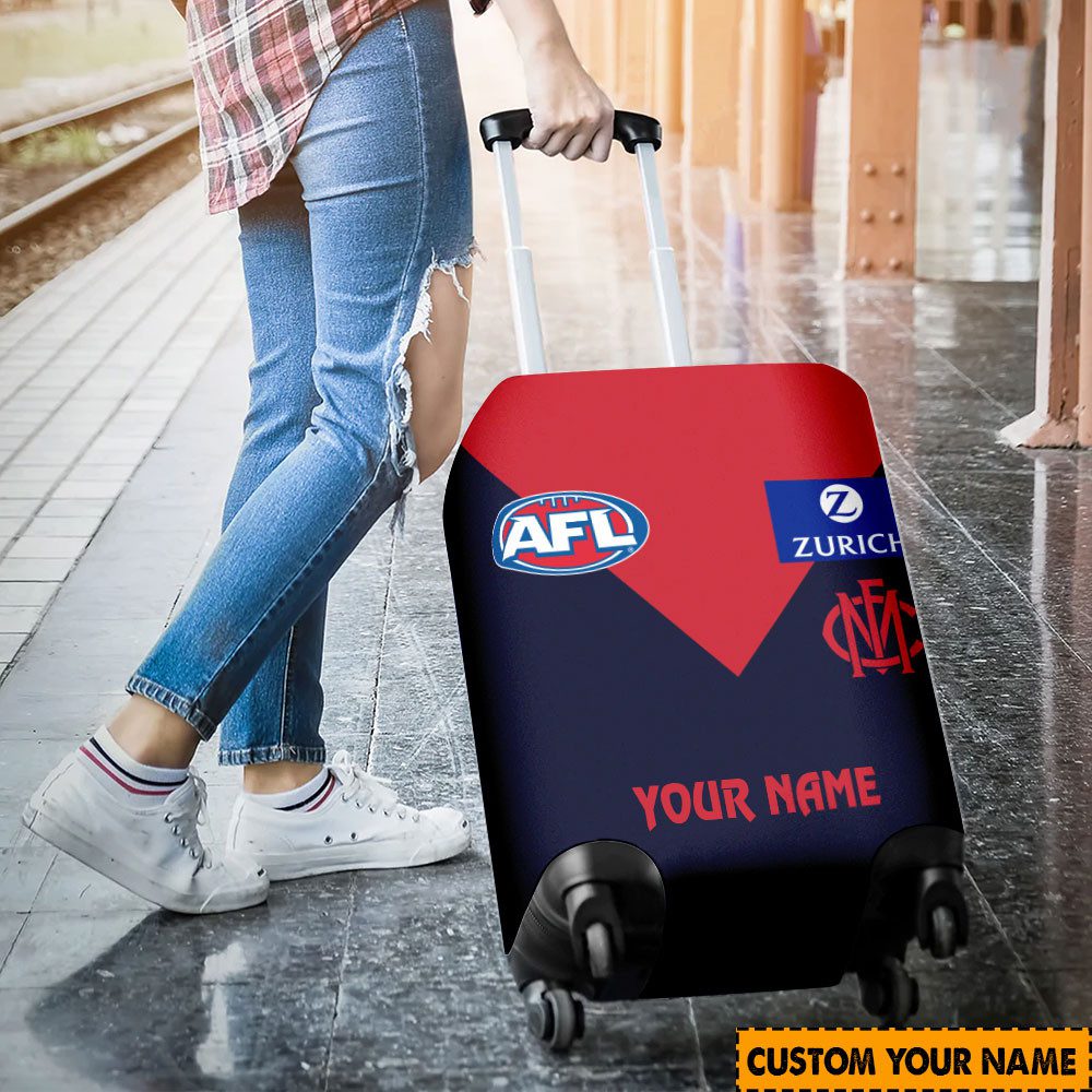 AFL Melbourne Demons Custom Name 2024 Home Jersey Luggage Cover AFL Melbourne Demons Custom Name 2024 Home Jersey Luggage Cover
