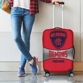 AFL Melbourne Demons Custom Name Gift For Fans Luggage Cover