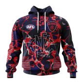 Afl Melbourne Demons Custom Name Number Camo Morden Art Style Pullover Hoodie 5401.jpg - demo10