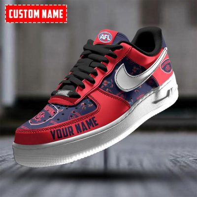 AFL Melbourne Demons Custom Name Special Edition Air Force 1 Sneakers