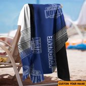 Afl North Melbourne Kangaroos Custom Name Gift For Fans Beach Towel 1421.jpg - demo10