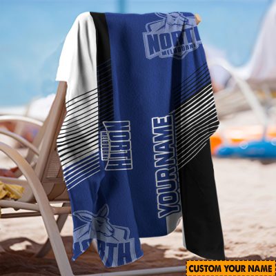 AFL North Melbourne Kangaroos Custom Name Gift For Fans Beach Towel