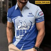 Afl North Melbourne Kangaroos Custom Name Special Edition Zipper Polo Shirt 3351.jpg - demo10