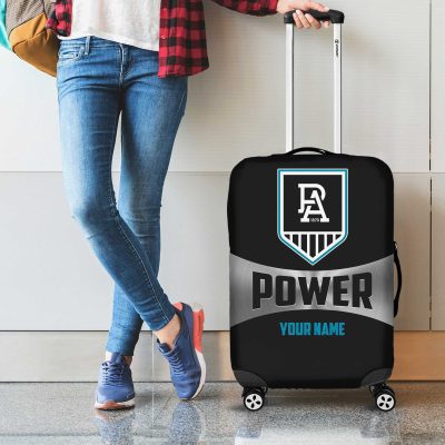 AFL Port Adelaide Custom Name Gift For Fans Luggage Cover