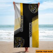 Afl Richmond Tigers Custom Name Gift For Fans Beach Towel 4603.jpg - demo10