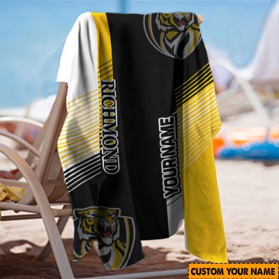 AFL Richmond Tigers Custom Name Gift For Fans Beach Towel