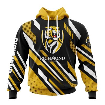 AFL Richmond Tigers Custom Name Number Special MotoCross Concept Pullover Hoodie
