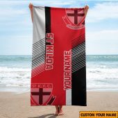 Afl St Kilda Saints Custom Name Gift For Fans Beach Towel 1817.jpg - demo10