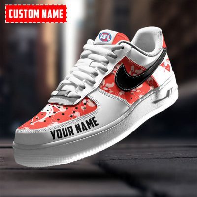AFL Sydney Swans Custom Name Special Edition Air Force 1 Sneakers