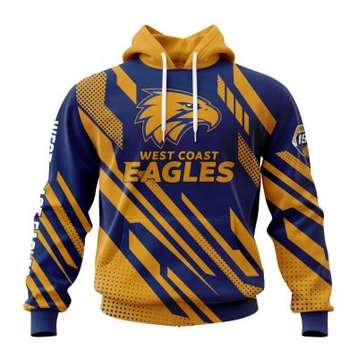 AFL West Coast Eagles Custom Name Number Special MotoCross Concept Pullover Hoodie