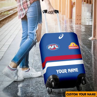AFL Western Bulldogs Custom Name 2024 Home Jersey Luggage Cover