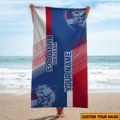 Afl Western Bulldogs Custom Name Gift For Fans Beach Towel 1132.jpg - demo10