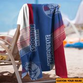 Afl Western Bulldogs Custom Name Gift For Fans Beach Towel 1201.jpg - demo10
