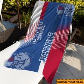 Afl Western Bulldogs Custom Name Gift For Fans Beach Towel 1205.jpg - demo10