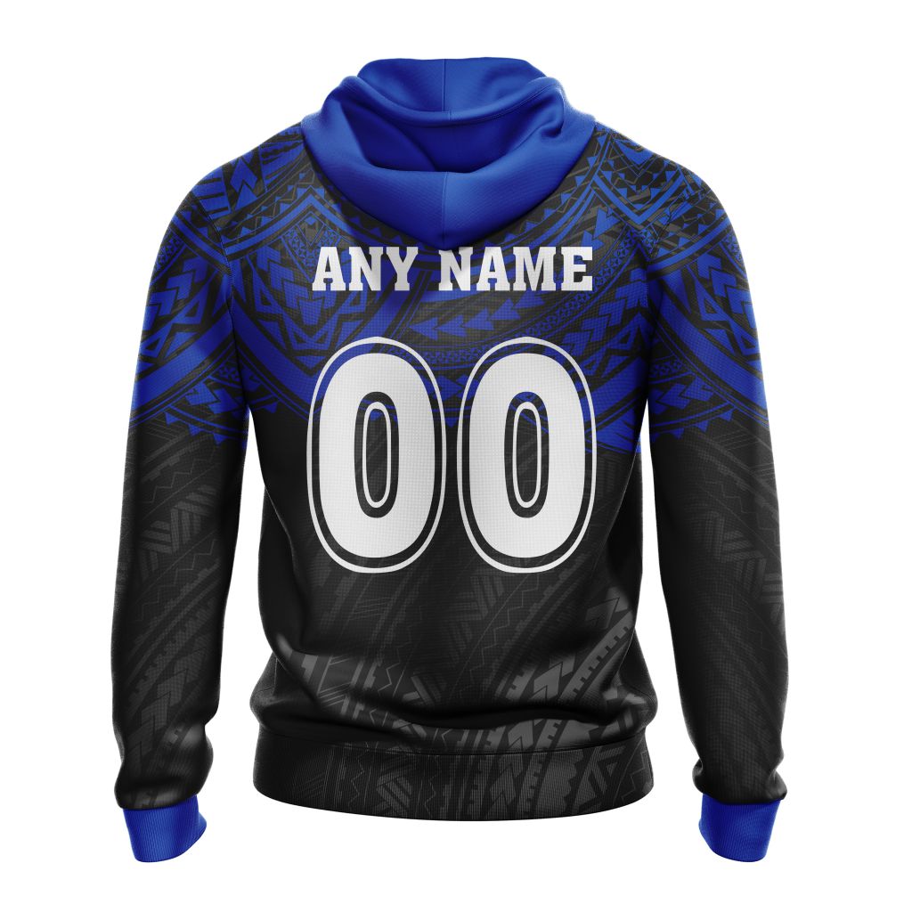 AFL Western Bulldogs Custom Name Number Polynesian Concept Pullover Hoodie AFL Western Bulldogs Custom Name Number Polynesian Concept Pullover Hoodie