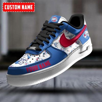 AFL Western Bulldogs Custom Name Special Edition Air Force 1 Sneakers