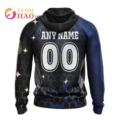 NRL Parramatta Eels Custom Name Number MotoCross Pullover Hoodie V3