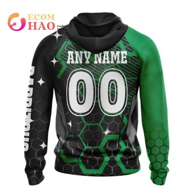 NRL South Sydney Rabbitohs Custom Name Number MotoCross Pullover Hoodie V3