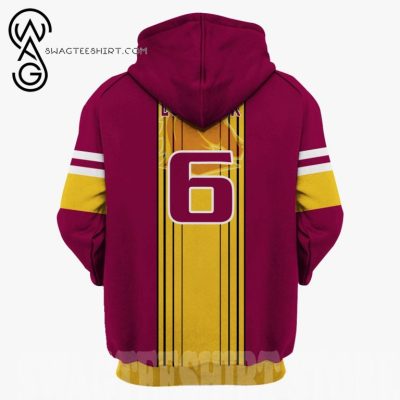 NRL Brisbane Broncos Darren Lockyer No 6 Pullover Hoodie