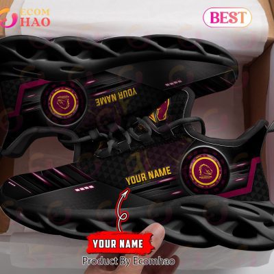 NRL Brisbane Broncos Custom Name 2023 New Max Soul Shoes V1