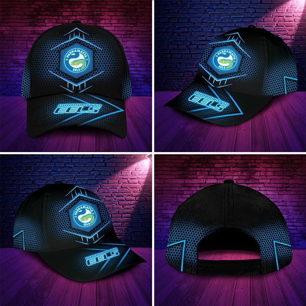 NRL Parramatta Eels Black Blue New Design Classic Cap NRL Parramatta Eels Black Blue New Design Classic Cap