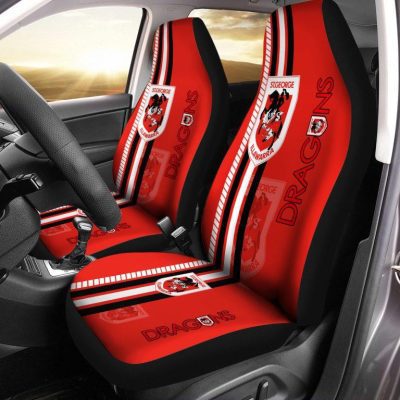 NRL St. George Illawarra Dragons Red Car Seat Covers