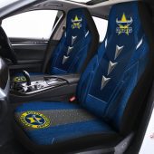 NRL North Queensland Cowboys Blue Car Seat Covers