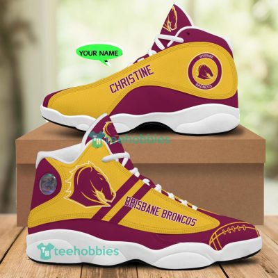 NRL Brisbane Broncos Custom Name Air Jordan 13 Shoes