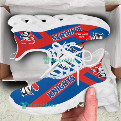 NRL Newcastle Knights Custom Name Blue Red Max Soul Shoes V6