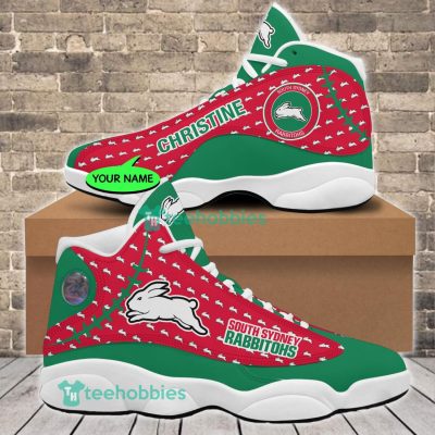 NRL South Sydney Rabbitohs Custom Name Air Jordan 13 Shoes V2