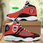 NRL St. George Illawarra Dragons Custom Name Air Jordan 13 Shoes V2