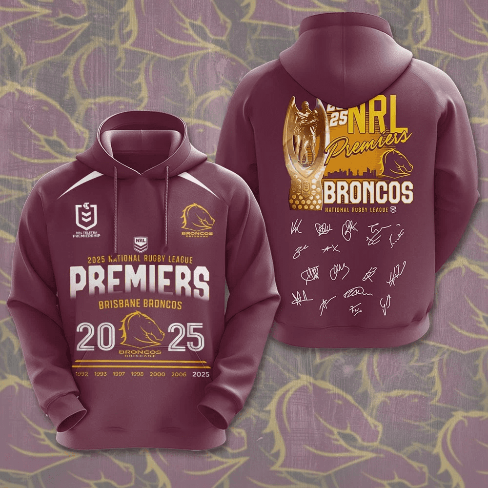 Brisbane Broncos NRL 2025 Champions 3D Hoodie Tshirt Gift For Broncos Fans-BR009 Brisbane Broncos NRL 2025 Champions 3D Hoodie Tshirt Gift For Broncos Fans-BR009