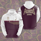 Brisbane Broncos NRL 2025 Champions 3D Hoodie Tshirt Gift For Broncos Fans-BR009