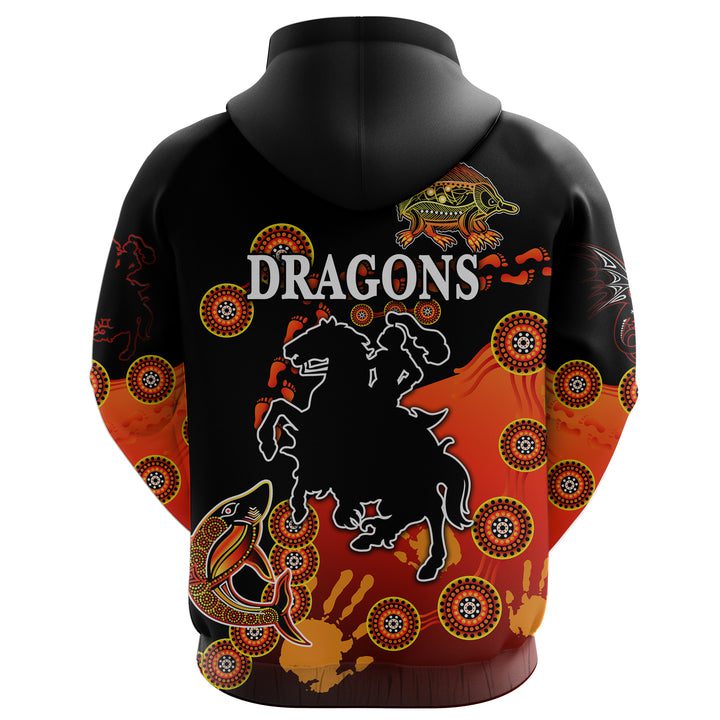 NRL St. George Illawarra Dragons Simple Indigenous Pullover Hoodie Pullover Hoodie NRL St. George Illawarra Dragons Simple Indigenous Pullover Hoodie Pullover Hoodie