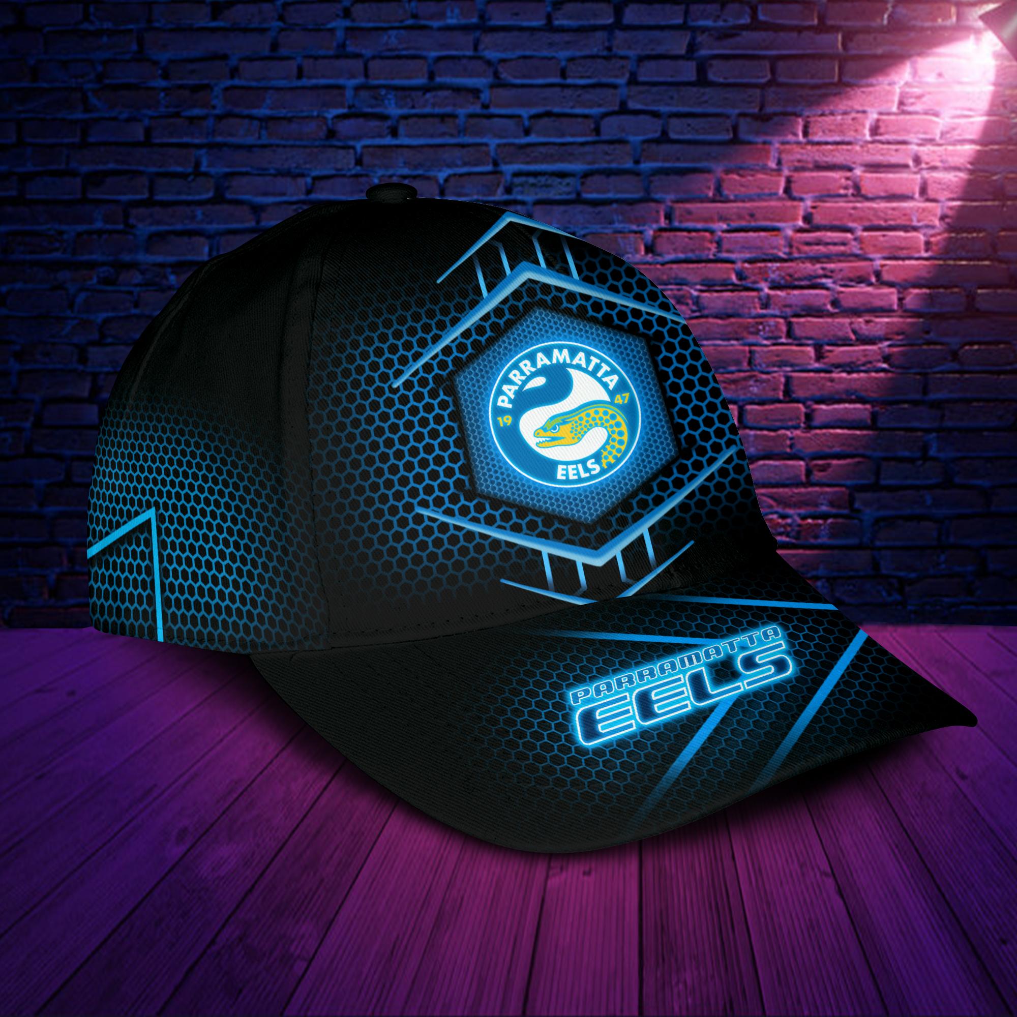 NRL Parramatta Eels Black Blue New Design Classic Cap NRL Parramatta Eels Black Blue New Design Classic Cap