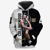 AFL Collingwood Magpies Broodie Grundy #4 Pullover Hoodie V2