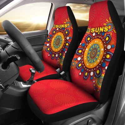 AFL Gold Coast Suns Indigenous Car Seat Covers