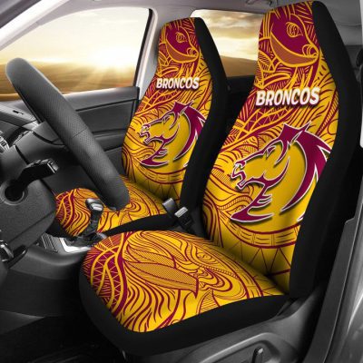 NRL Brisbane Broncos Tribal Style Car Seat Covers