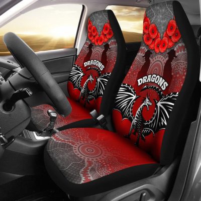 NRL St. George Illawarra Dragons ANZAC Day Car Seat Covers