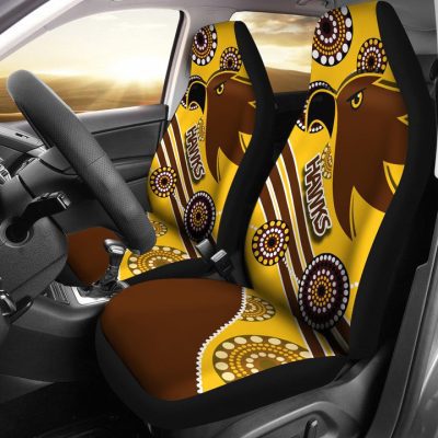AFL Hawthorn Hawks Indigenous Car Seat Covers