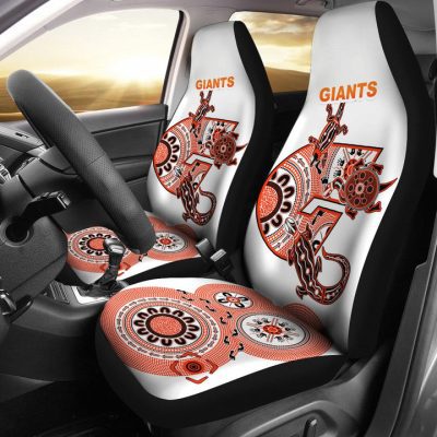 AFL Greater Western Sydney Giants Simple Indigenous Car Seat Covers