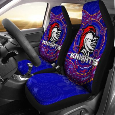 NRL Newcastle Knights Aboriginal Blue Car Seat Covers