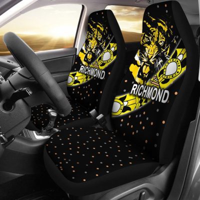 AFL Richmond Tigers Dotted Car Seat Covers