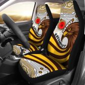 AFL Hawthorn Hawks ANZAC Day Aboriginal Car Seat Covers