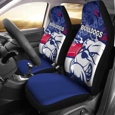 AFL Western Bulldogs Blue Car Seat Covers