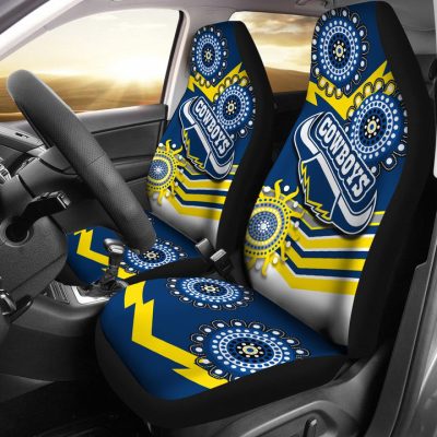 NRL North Queensland Cowboys Proud Indigenous Car Seat Covers