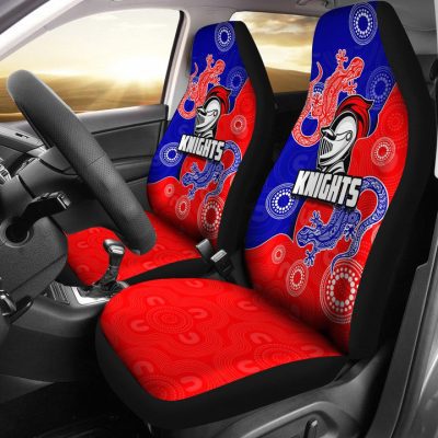 NRL Newcastle Knights Aboriginal Car Seat Covers